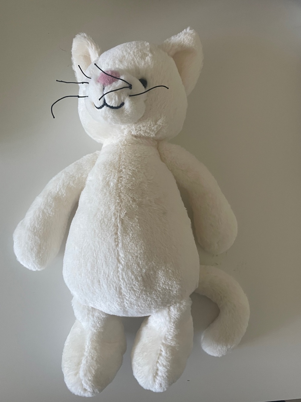 Jellycat Original Cream Bashful Cat Kitty Medium 12" Plush